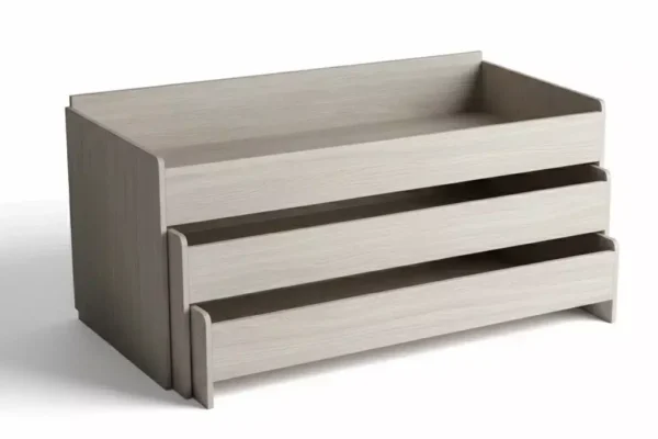 Кровать детская трехъярусная выкатная без тумбы