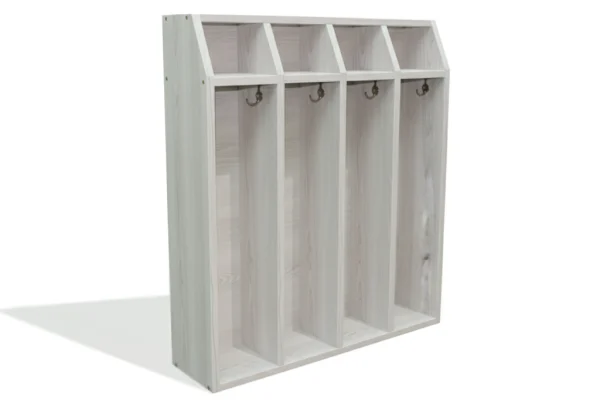 Шкаф детский навесной 4-х секционный для полотенец