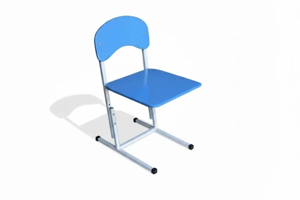 Стул детский регулируемый на металлокаркасе гр.0-1 / 1-3. Сиденье и спинка фанера - цвет.