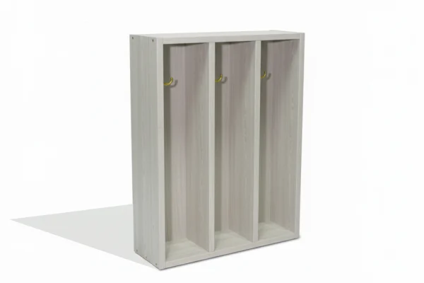 Шкаф детский навесной без полки 3-х секционный для полотенец