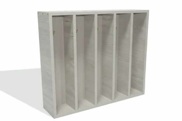 Шкаф детский навесной без полки 5-ти секционный для полотенец